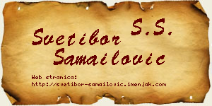 Svetibor Samailović vizit kartica